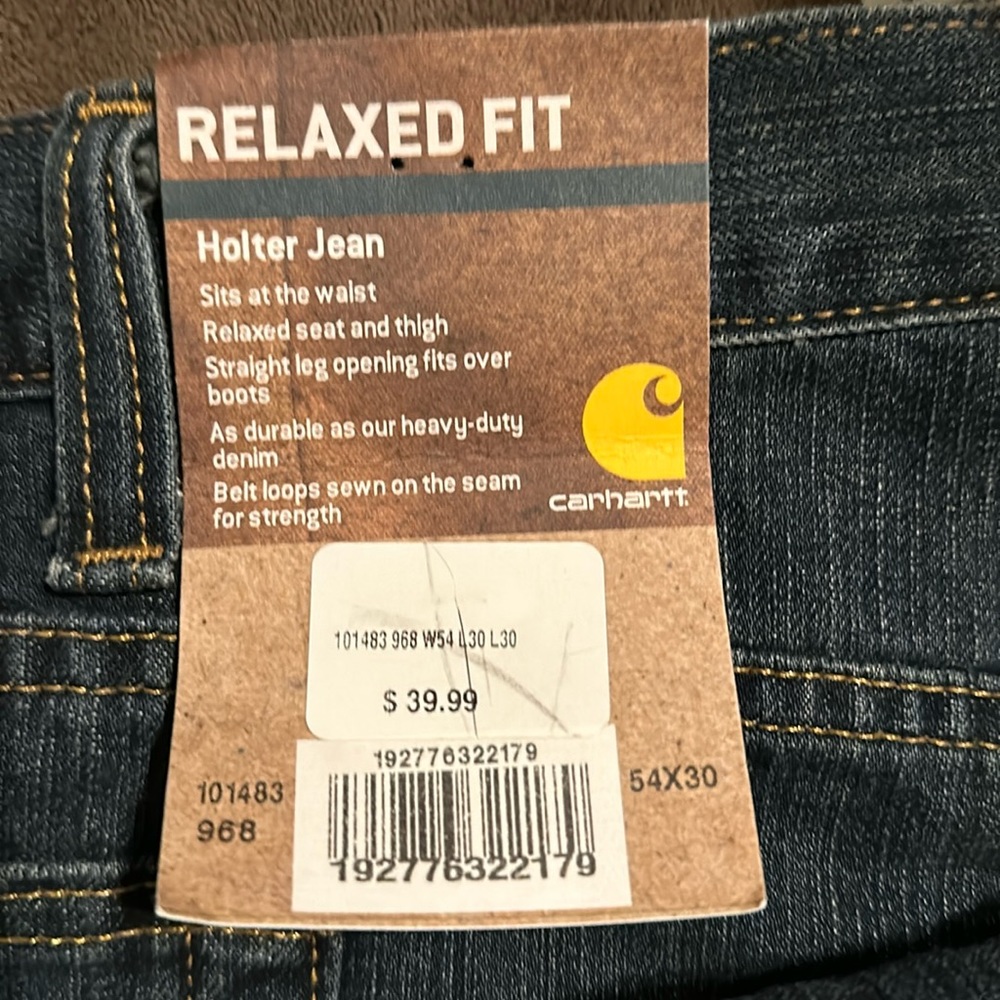 New with tags Carhartt relaxed for Holter Jeans